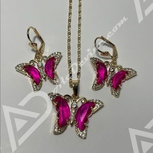 Mulberry Butterfly Set (gold plated)